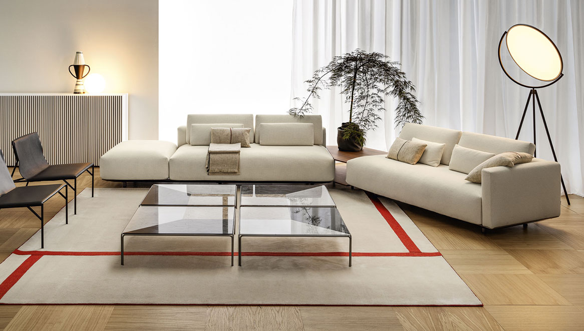 Corner composition white Billie sofa