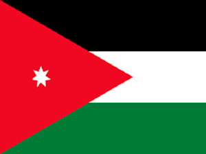 National flag Jordan