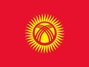 Bandiera nazionale Kyrgyzstan
