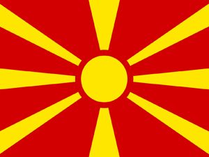National flag Macedonia
